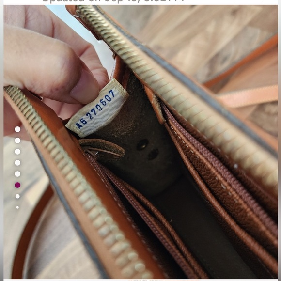 Vintage Dooney & Bourke All Weather Leather Organizer Bag – Saddle Tan‎ / USA - Picture 6 of 12